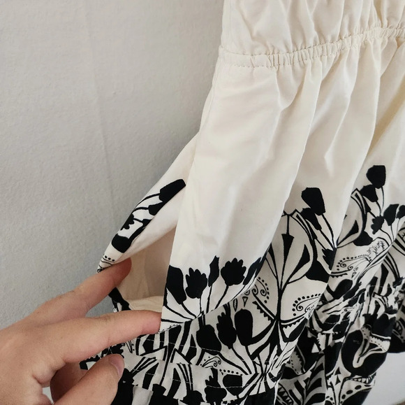 by Anthropologie Somerset Sleevless Fit and Flare Mini Dress Cotton White Large - Picture 5 of 7